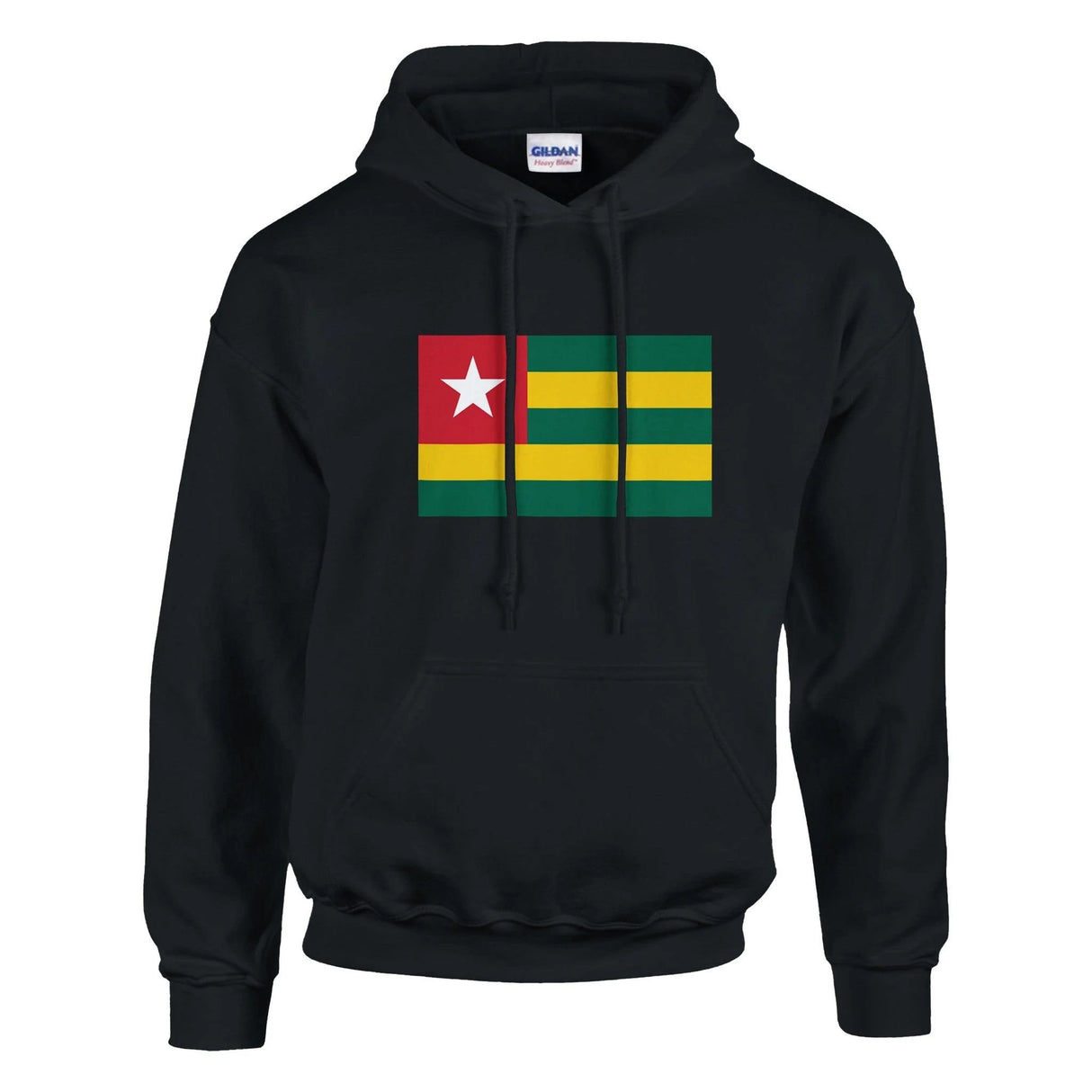Sweat à capuche togo coton mélangé drapeau brodé