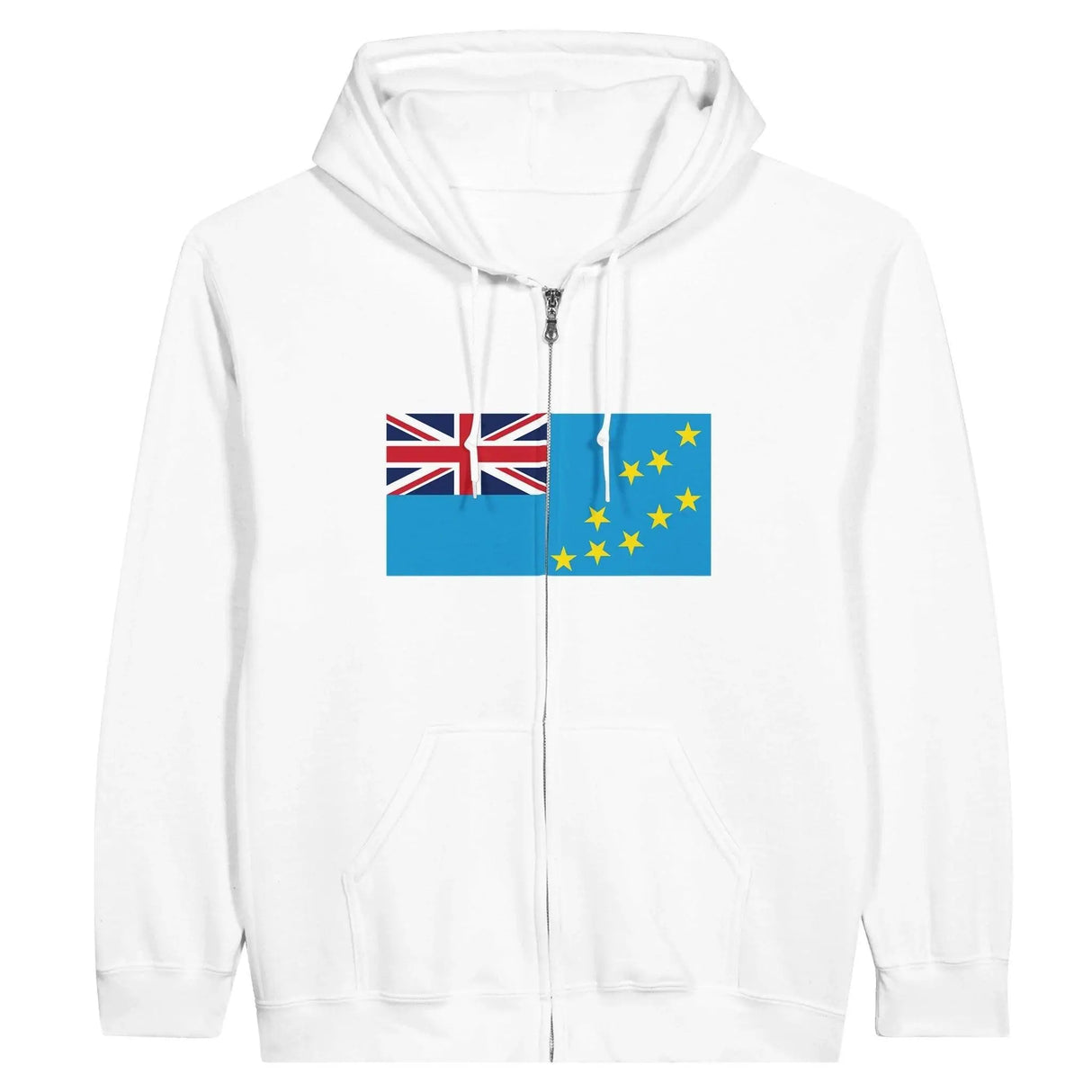 Sweat à capuche tuvalu coton mélangé fermeture éclair