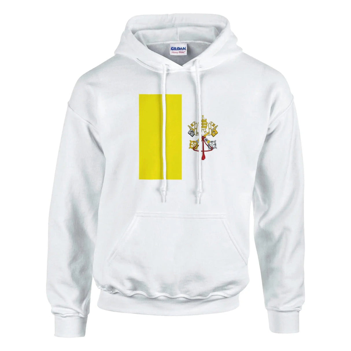 Sweat à capuche vatican coton mélangé broderie durable