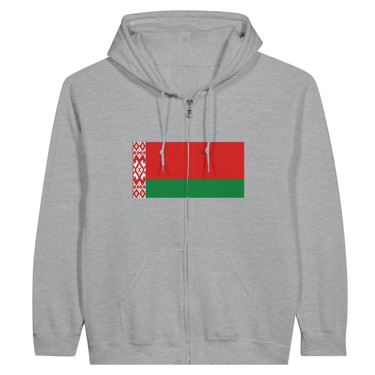 Sweat à capuche zippé biélorussie coton mélangé