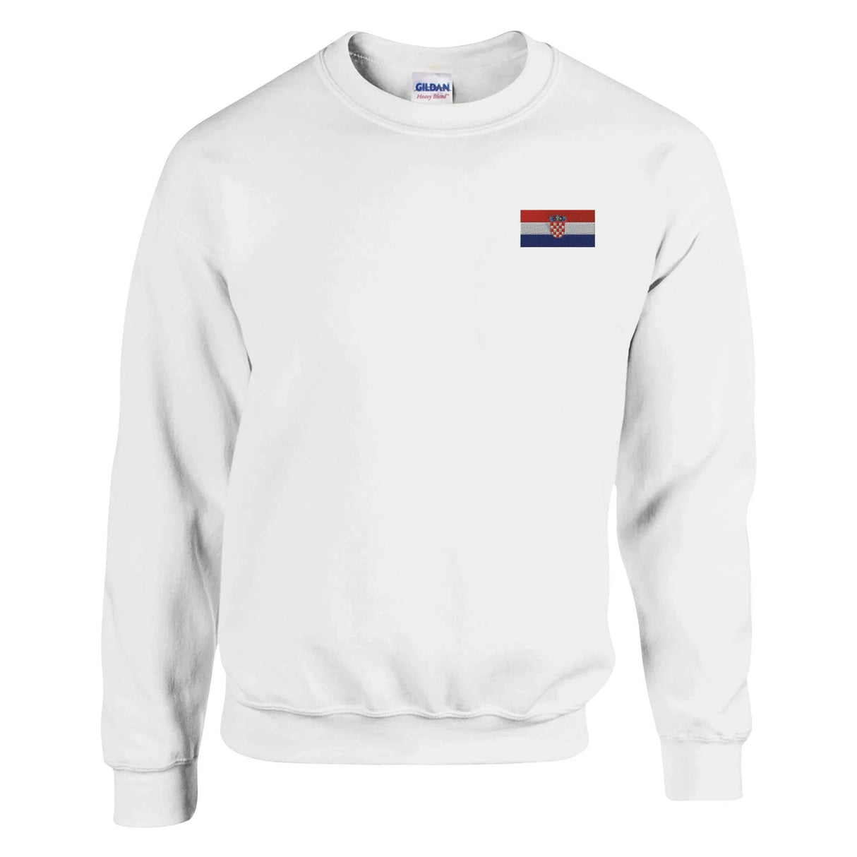 Sweat-shirt croatie broderie couleur en coton mélangé doux