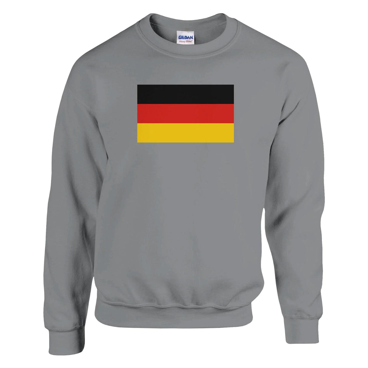 Sweat-shirt drapeau allemagne coton mélangé broderie douce