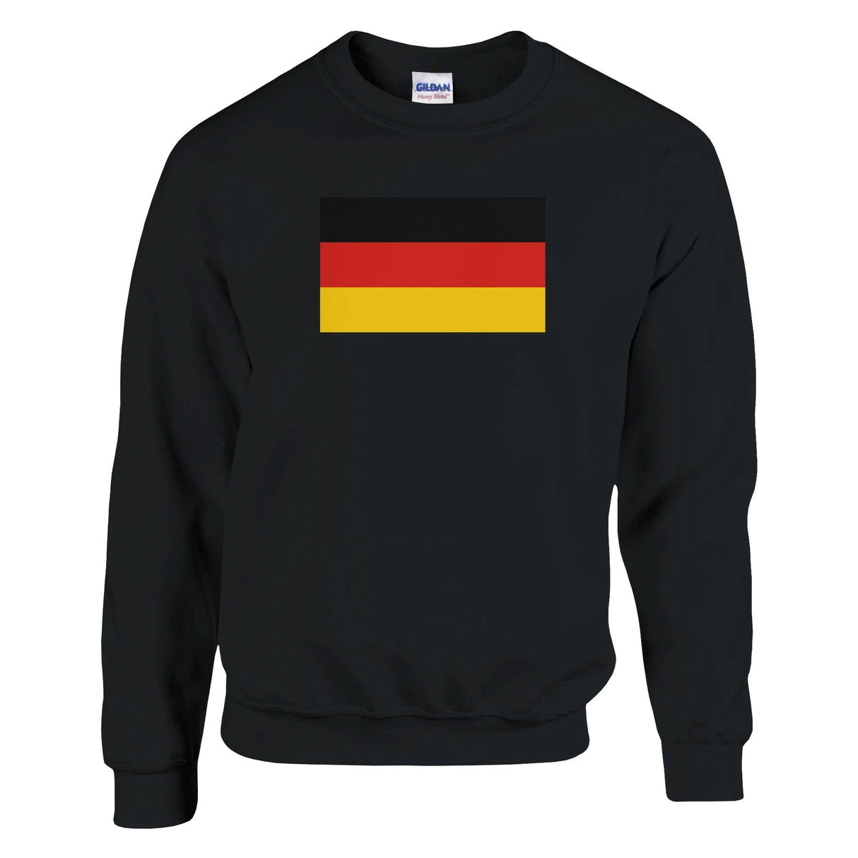Sweat-shirt drapeau allemagne coton mélangé broderie douce