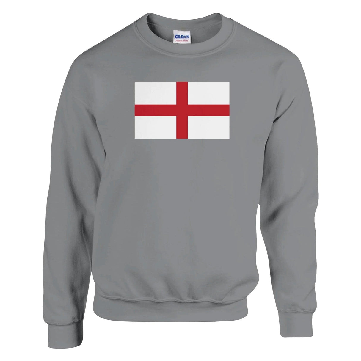 Sweat-shirt drapeau angleterre coton mélangé brodé doux