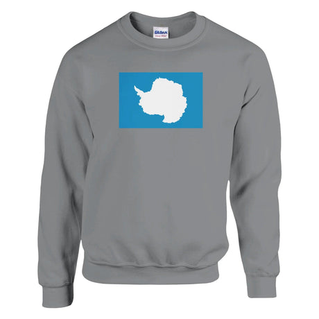 Sweat-shirt drapeau antarctique coton mélangé imprimé doux