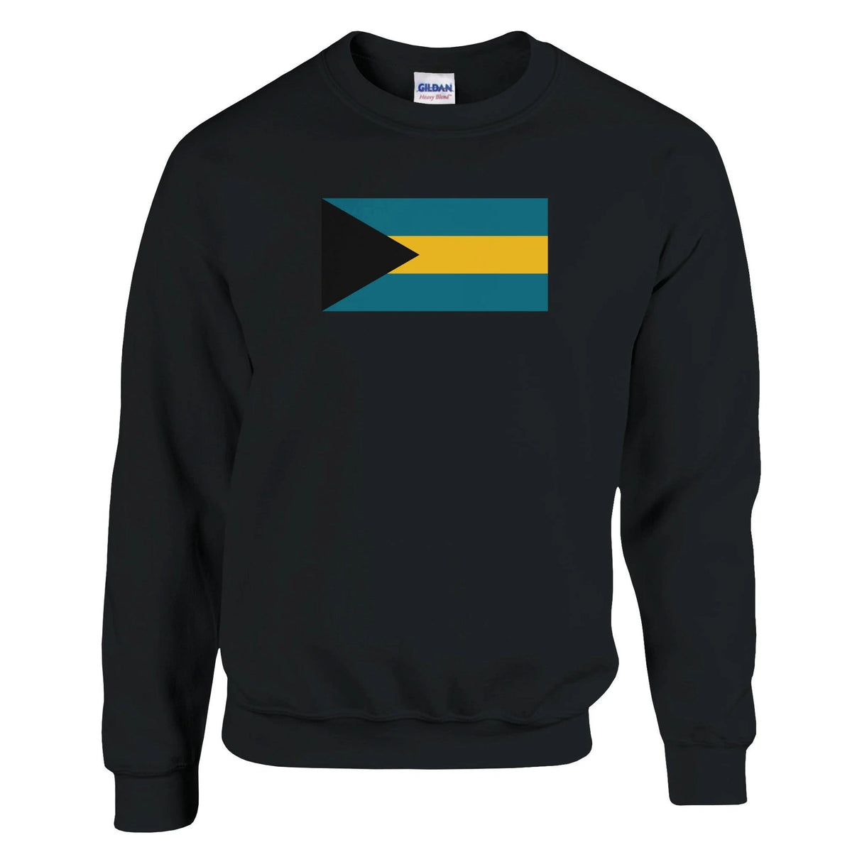 Sweat-shirt drapeau bahamas coton mélangé brodé résistant