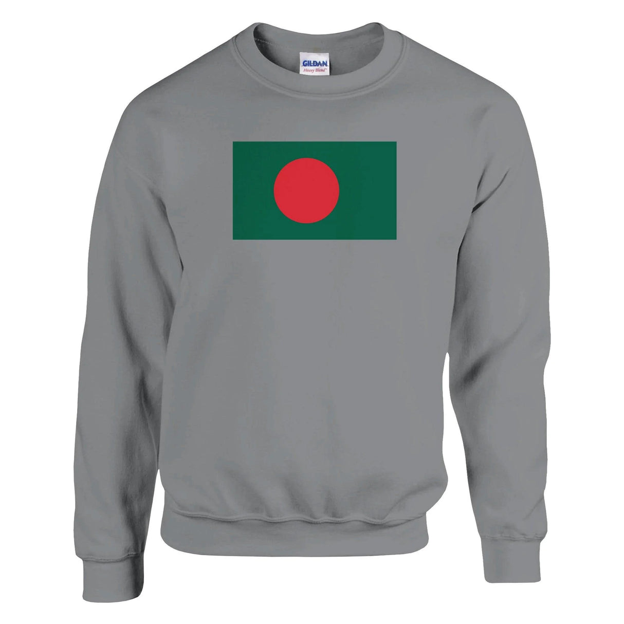 Sweat-shirt drapeau bangladesh coton mélangé brodé doux