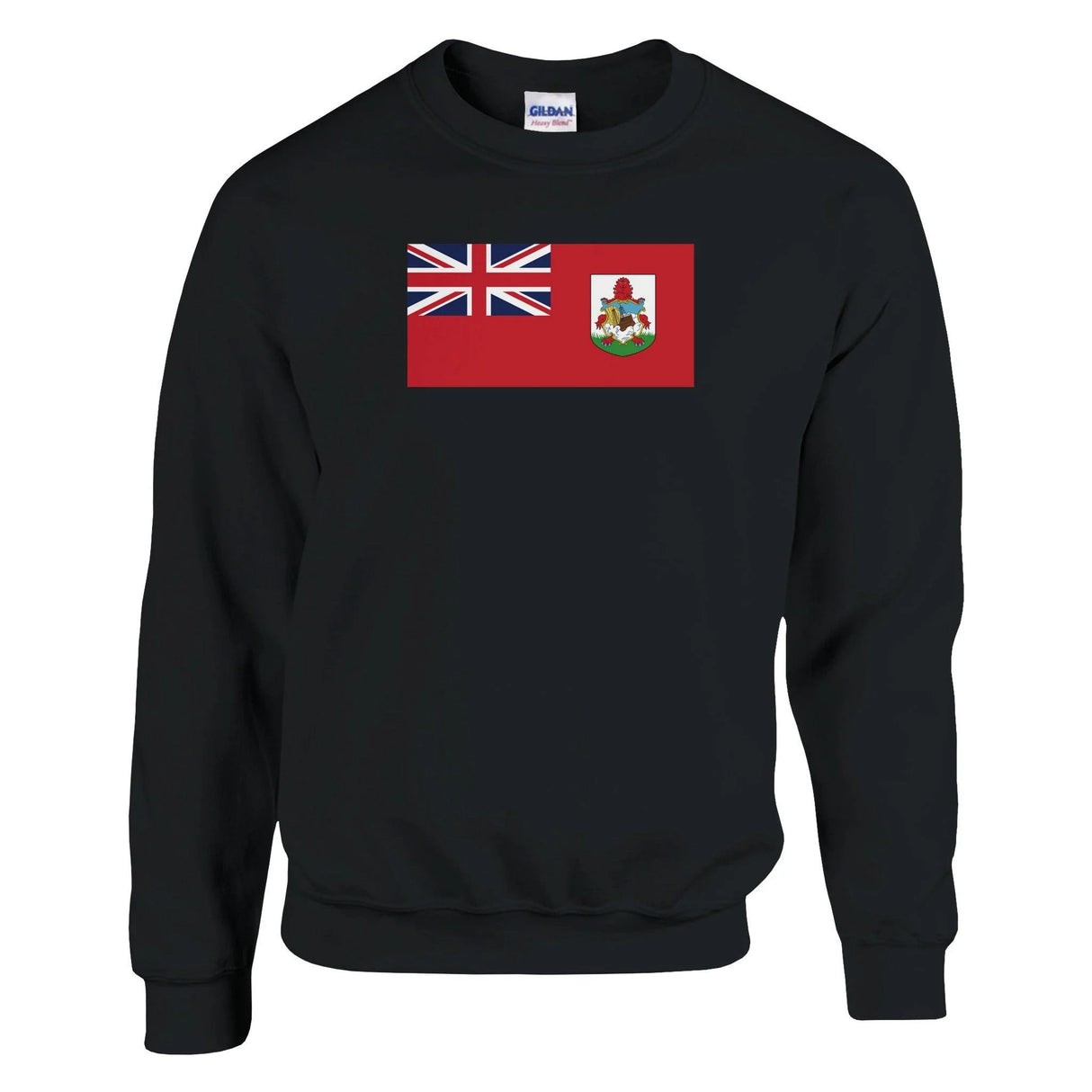 Sweat-shirt drapeau bermudes coton mélangé brodé doux