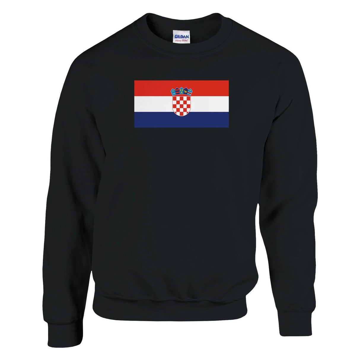 Sweat-shirt drapeau croatie coton mélangé brodé doux