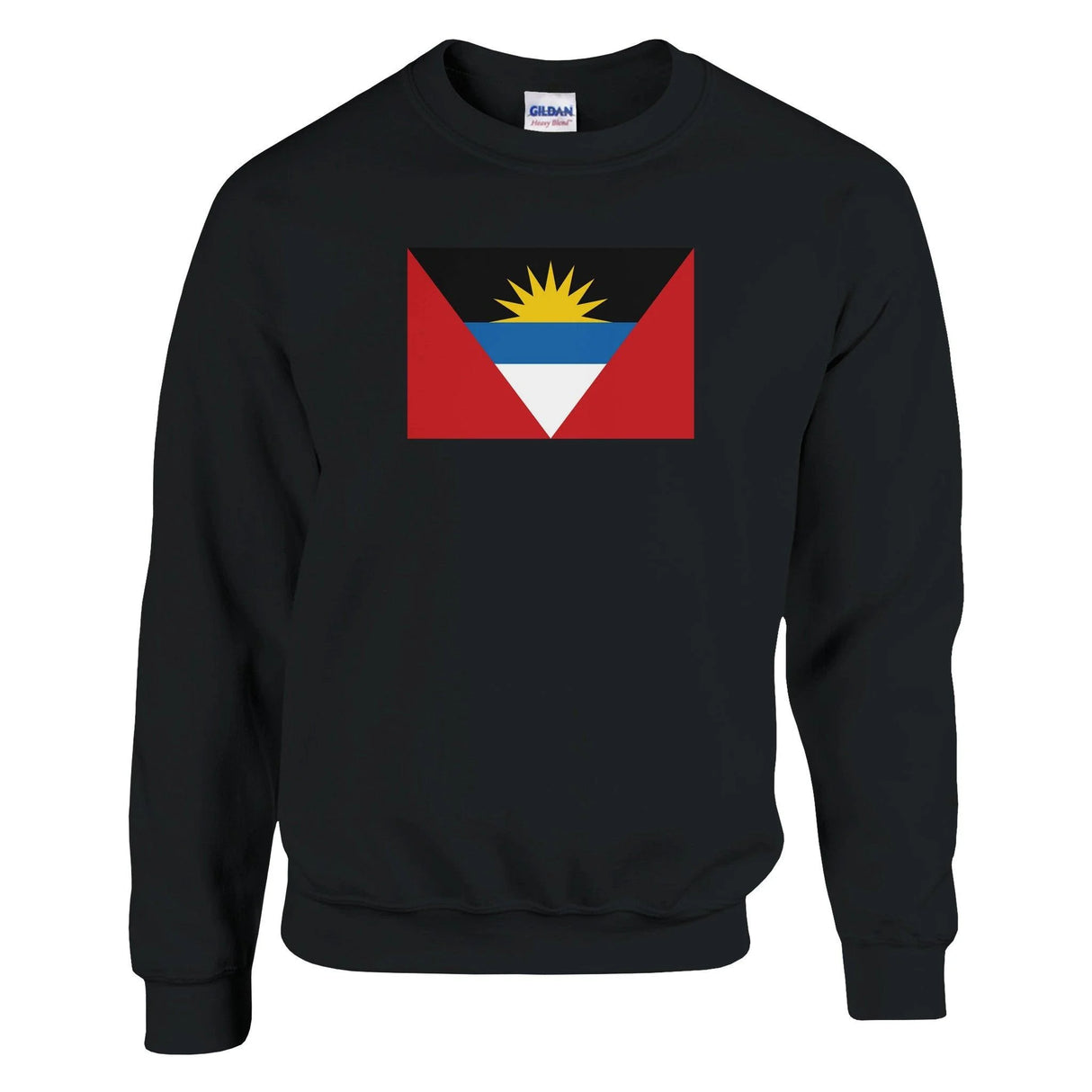 Sweat-shirt drapeau d’antigua-et-barbuda coton brodé