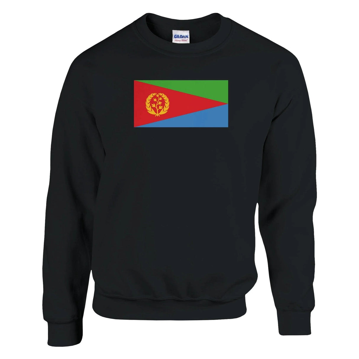 Sweat-shirt drapeau érythrée coton mélangé brodé doux