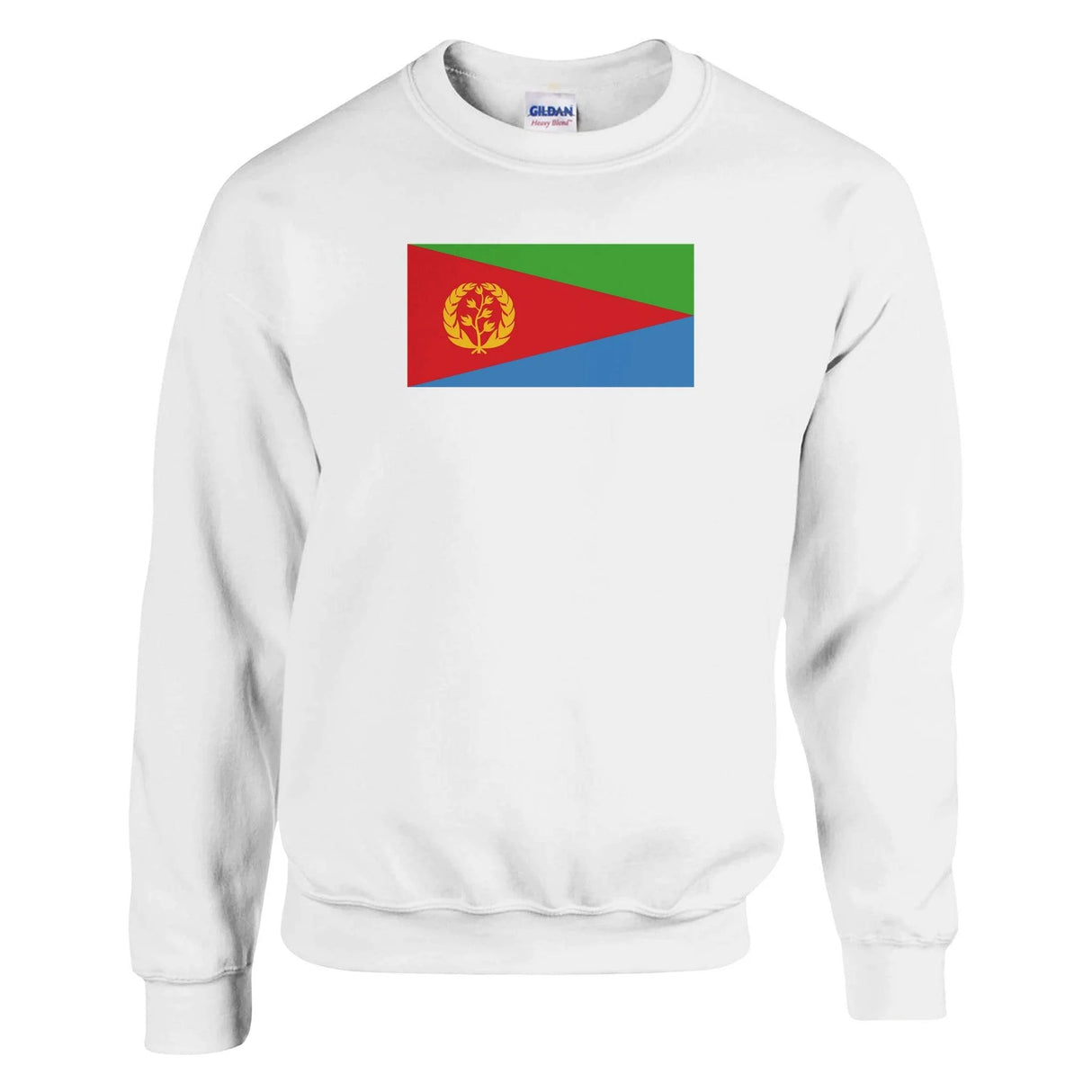 Sweat-shirt drapeau érythrée coton mélangé brodé doux
