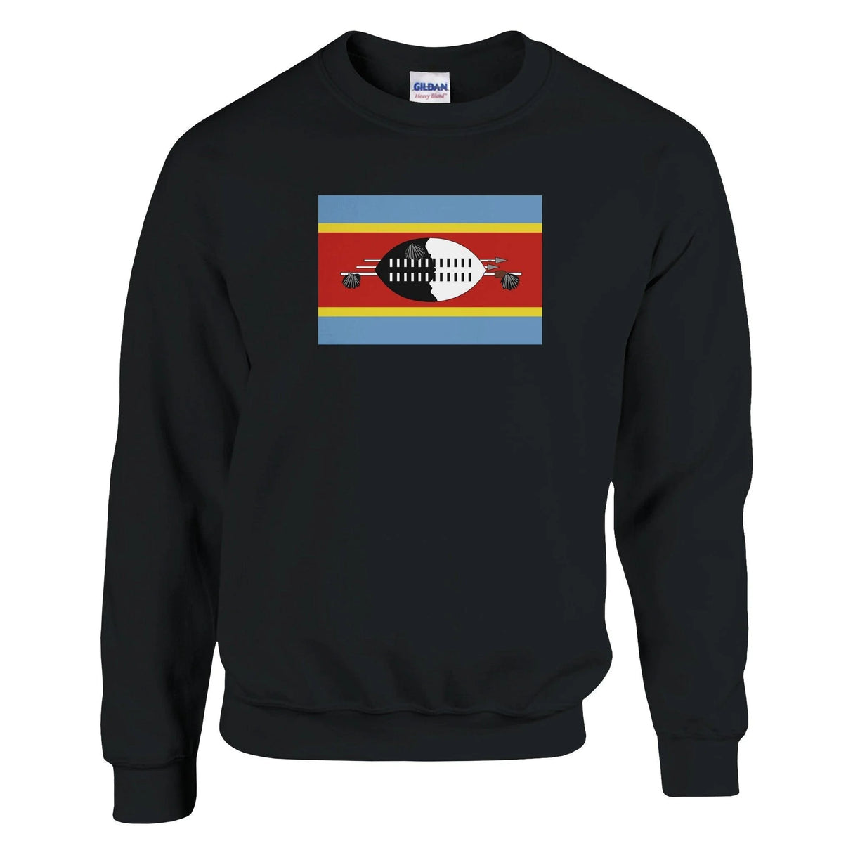 Sweat-shirt drapeau eswatini brodé coton mélangé doux