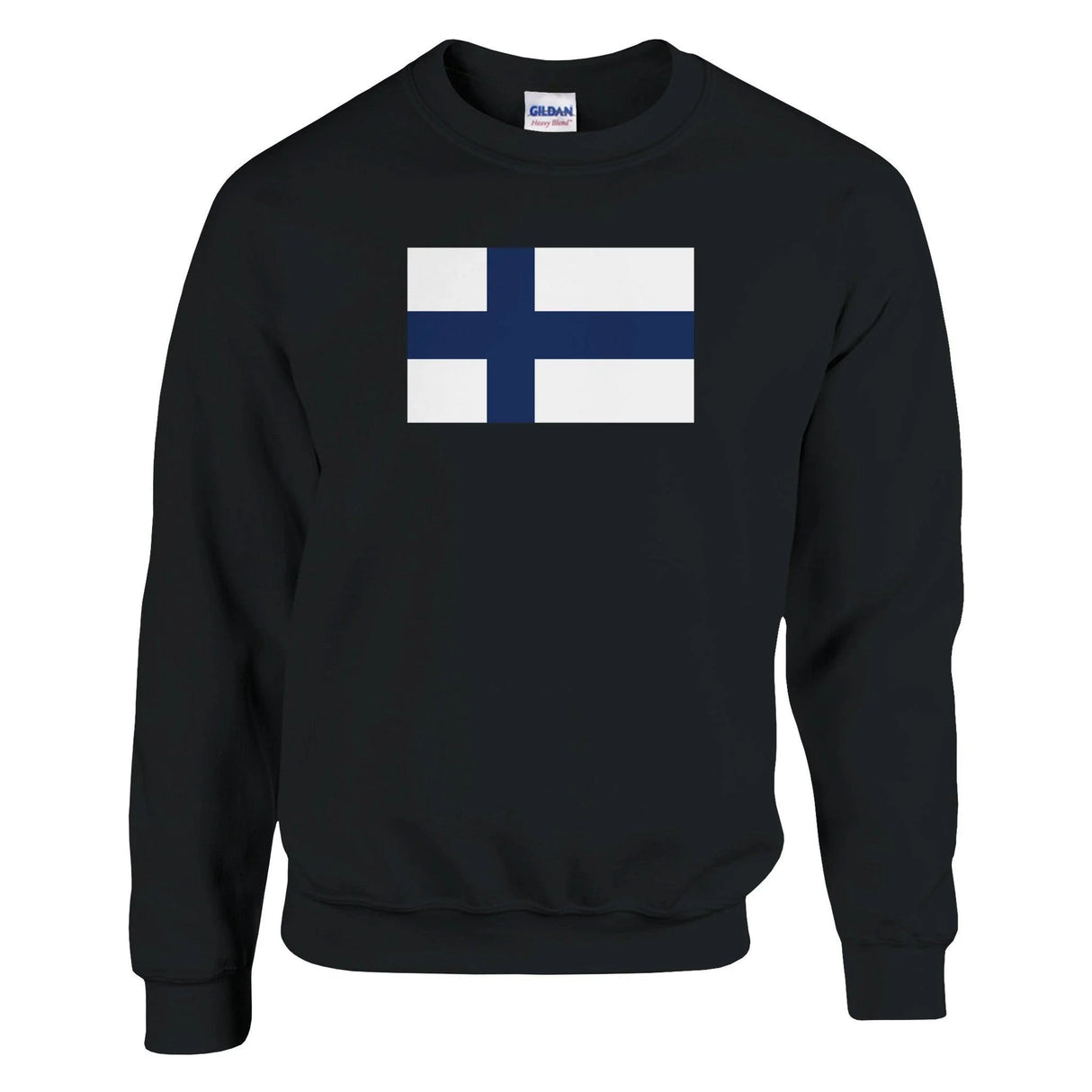 Sweat-shirt drapeau finlande coton mélangé brodé doux