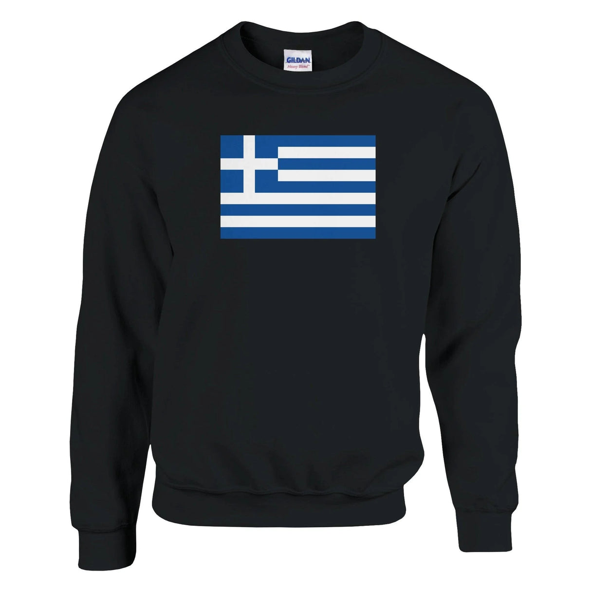 Sweat-shirt drapeau grèce coton mélangé brodé doux