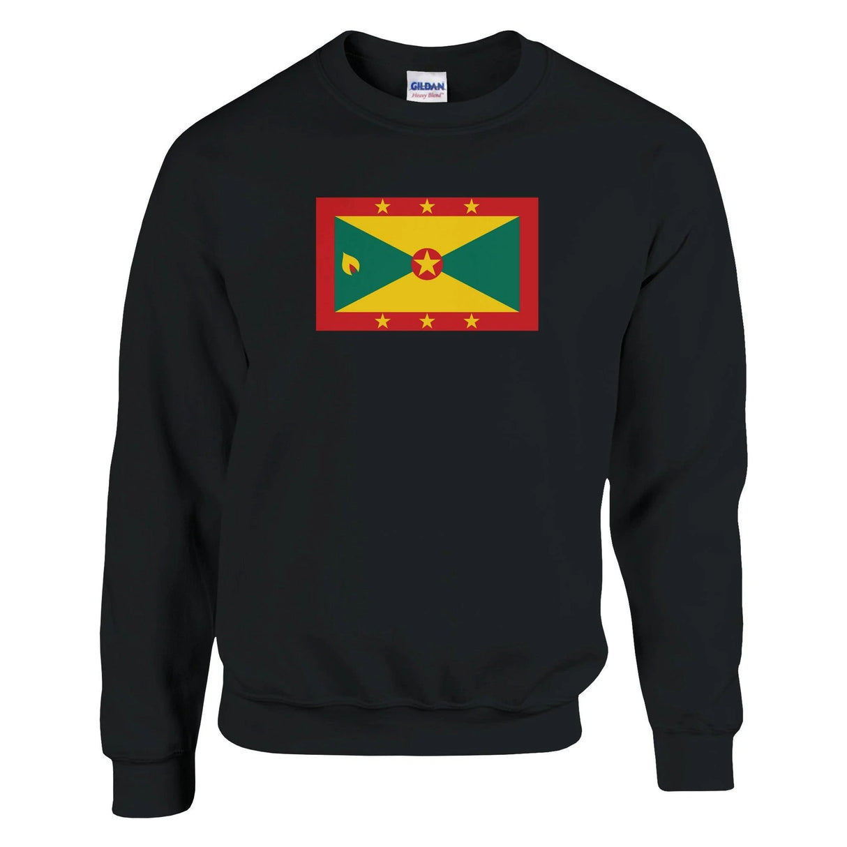 Sweat-shirt drapeau grenade coton mélangé brodé doux
