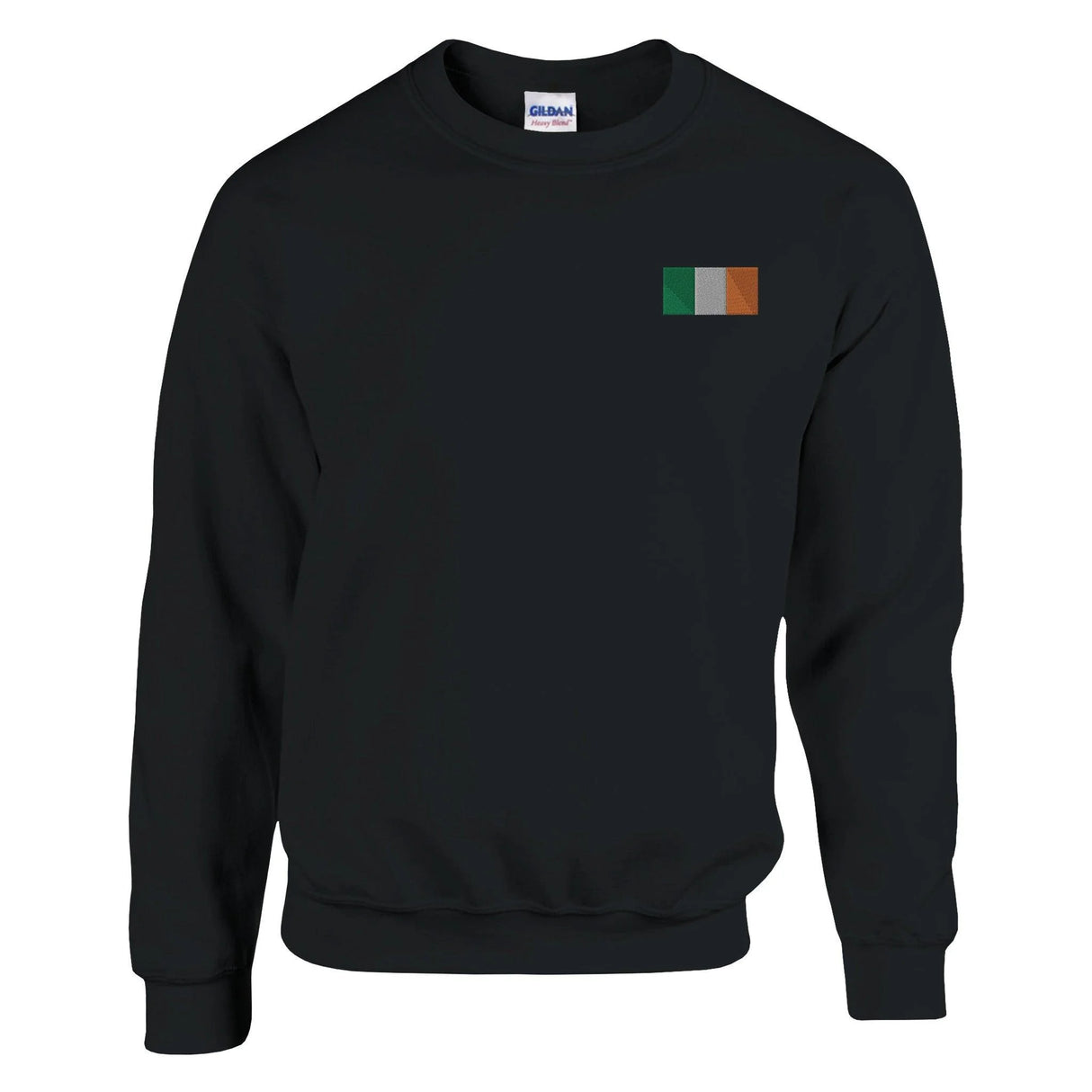 Sweat-shirt drapeau irlande broderie couleur coton mélangé