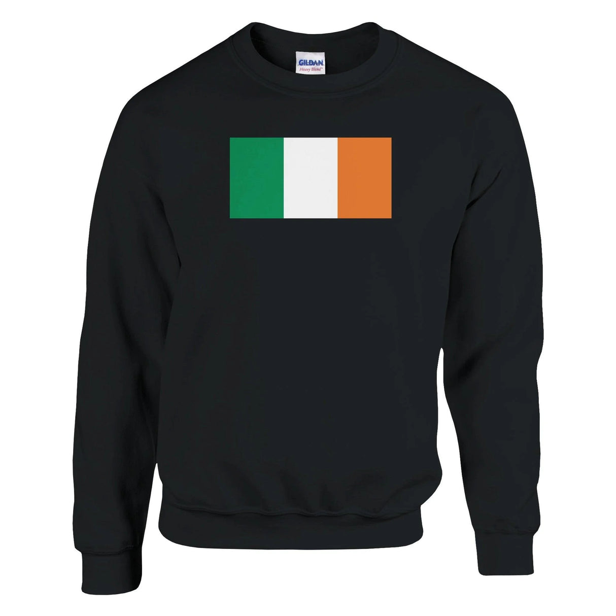 Sweat-shirt drapeau irlande coton mélangé broderie douce