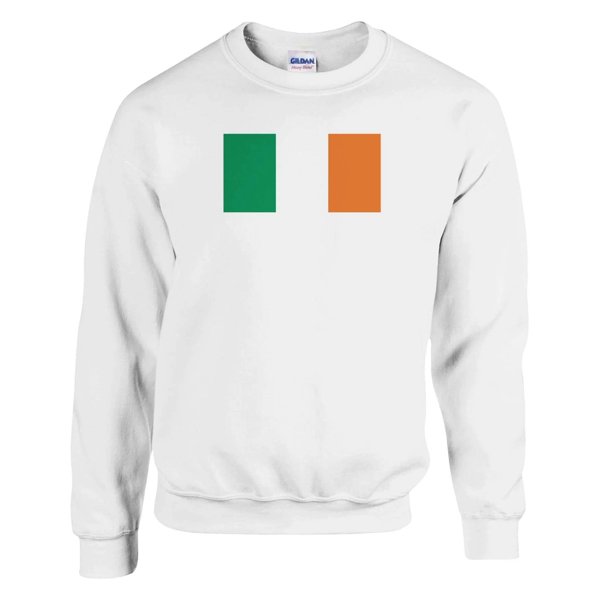 Sweat-shirt drapeau irlande coton mélangé broderie douce