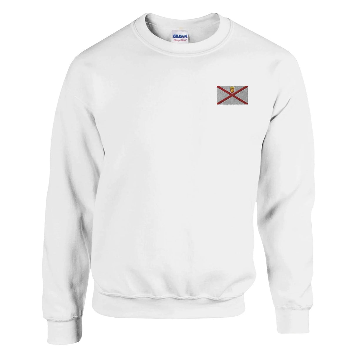 Sweat-shirt drapeau jersey coton mélangé broderie couleur