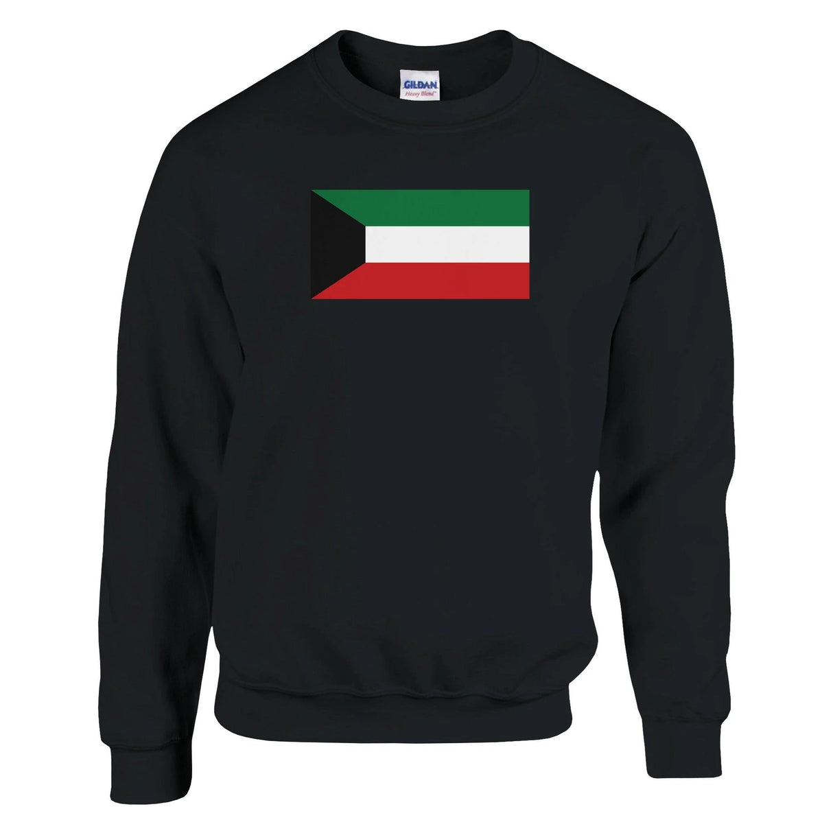 Sweat-shirt drapeau koweït coton mélangé brodé doux
