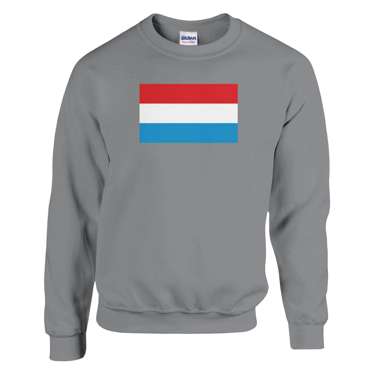 Sweat-shirt drapeau luxembourg coton mélangé brodé doux