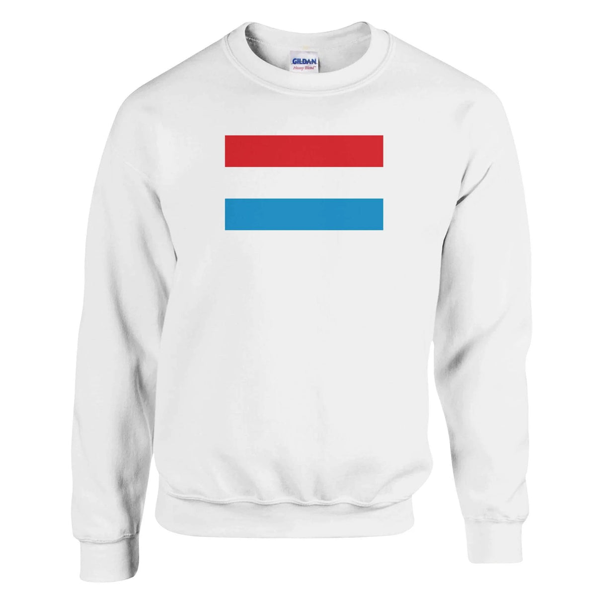 Sweat-shirt drapeau luxembourg coton mélangé brodé doux