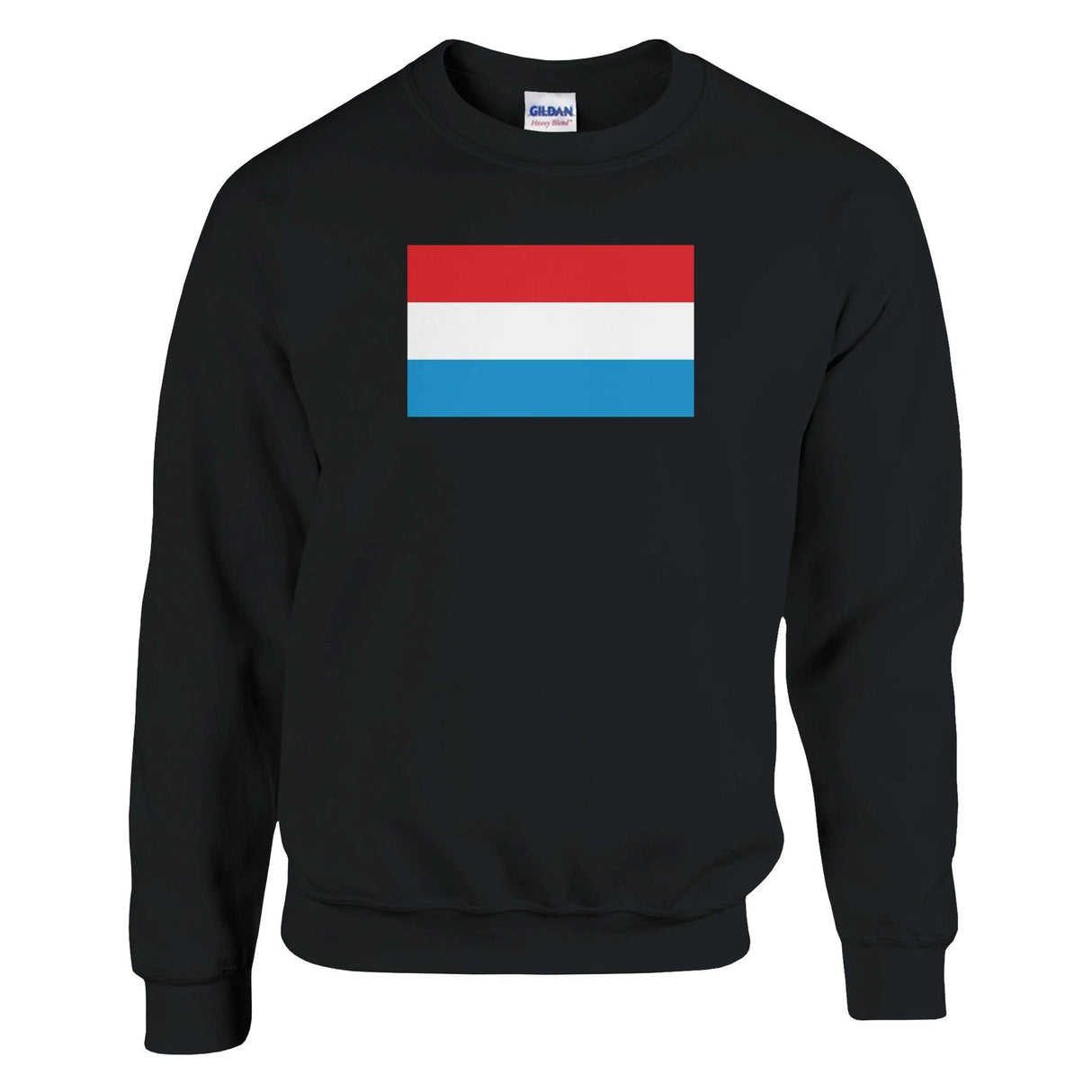Sweat-shirt drapeau luxembourg coton mélangé brodé doux