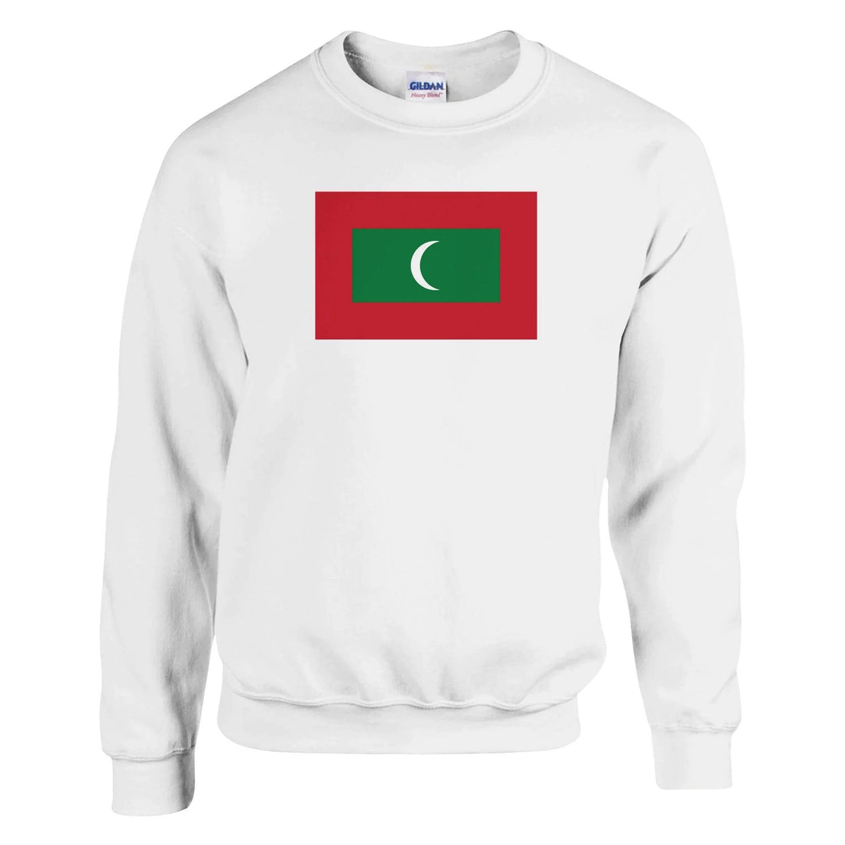 Sweat-shirt drapeau maldives coton mélangé brodé doux