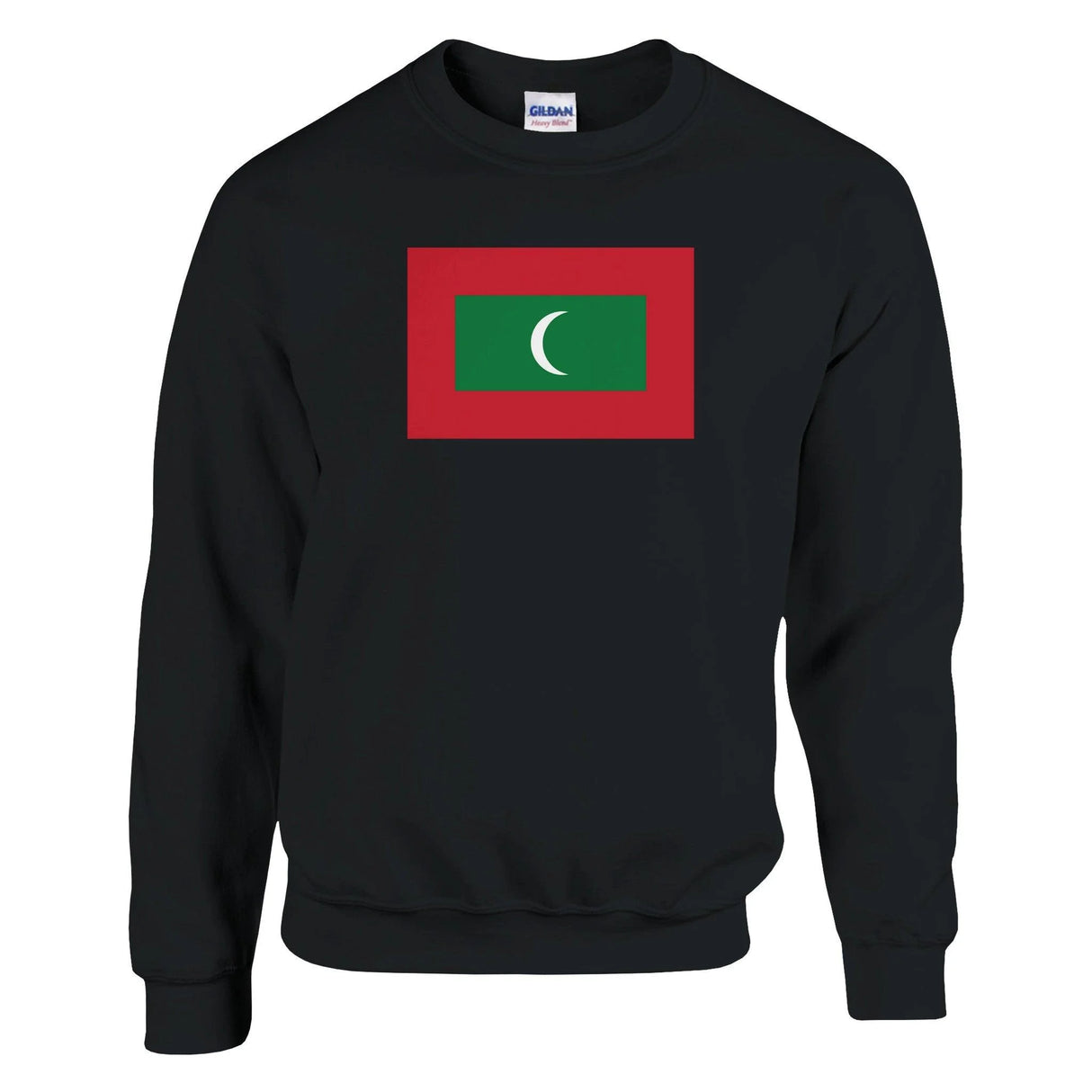 Sweat-shirt drapeau maldives coton mélangé brodé doux