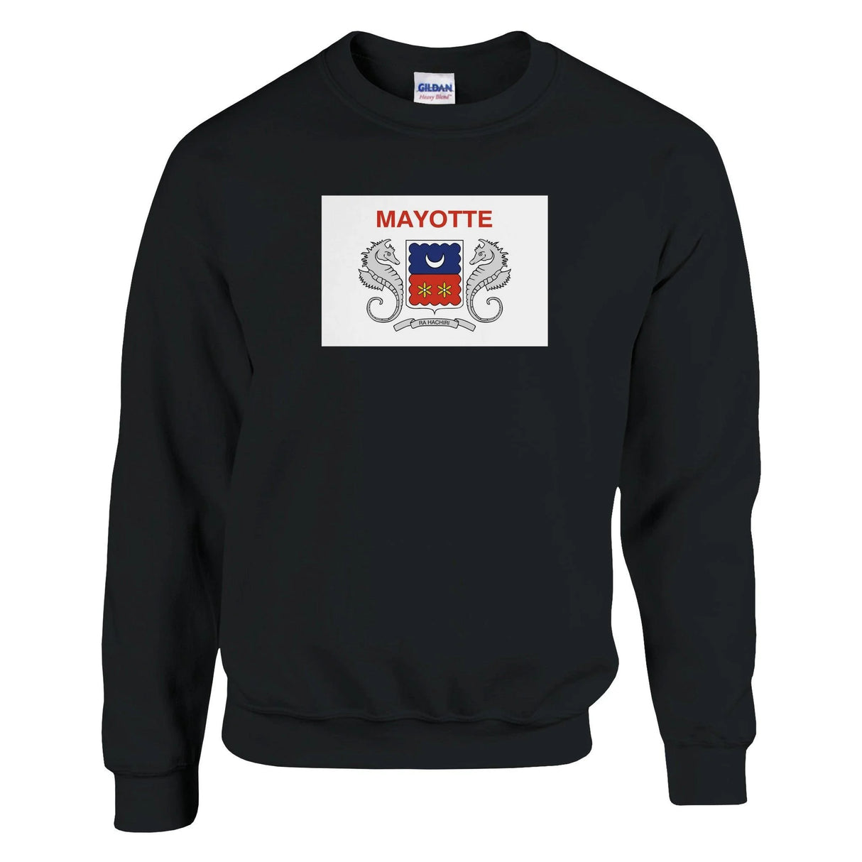 Sweat-shirt drapeau mayotte coton mélangé broderie douce