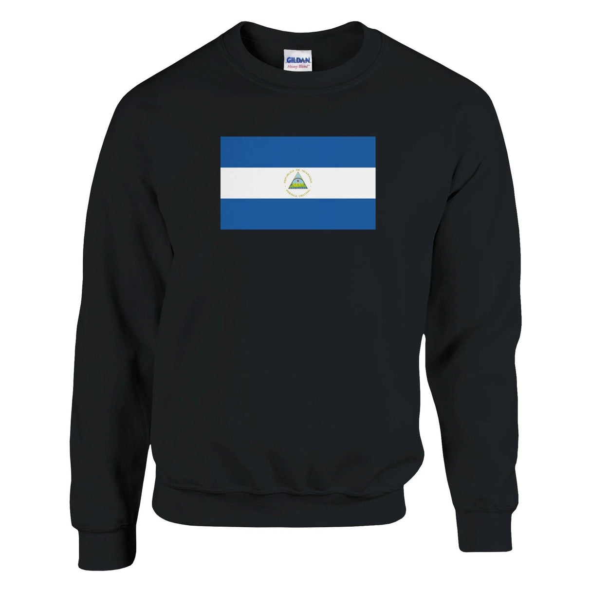 Sweat-shirt drapeau nicaragua coton mélangé broderie douce