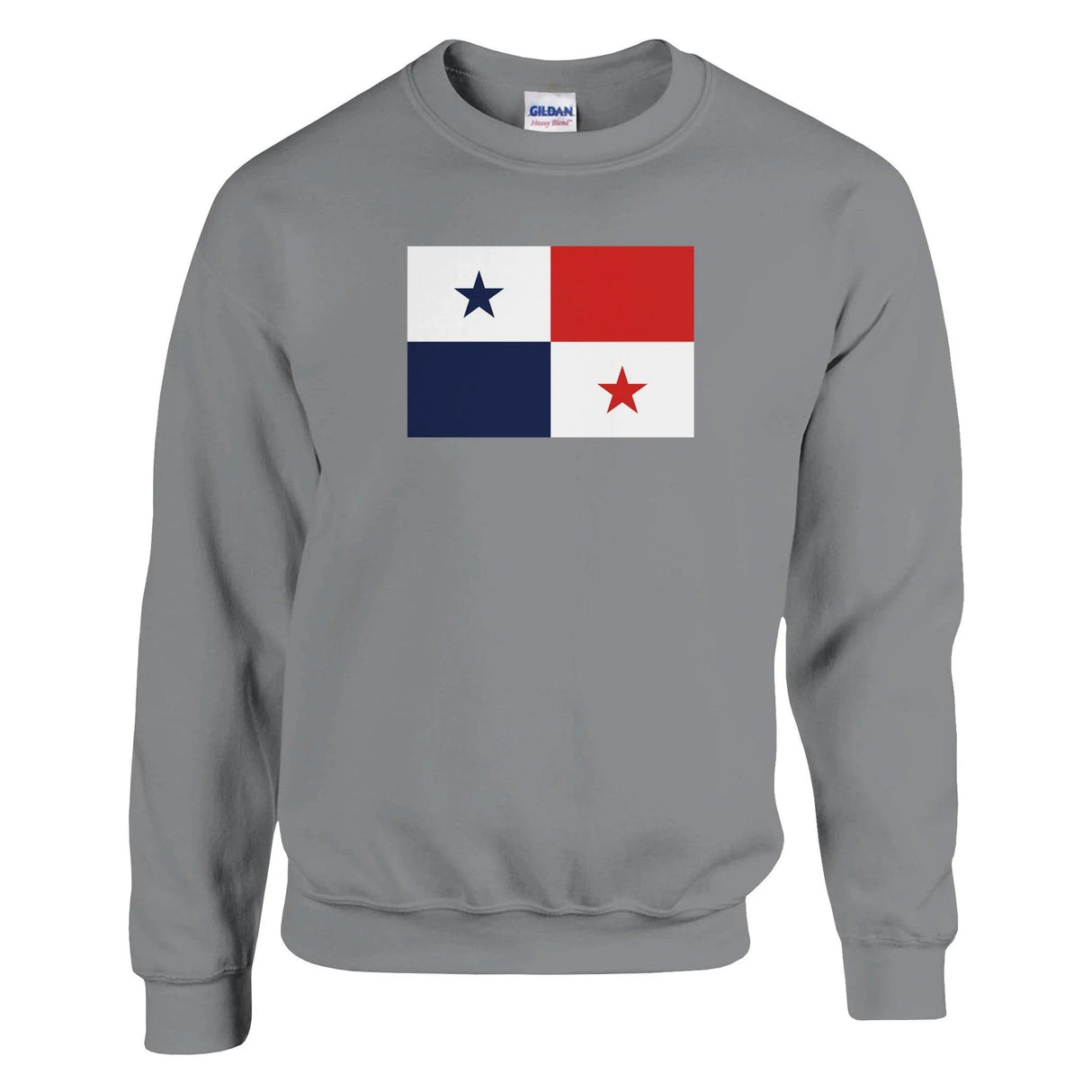 Sweat-shirt drapeau panama coton mélangé brodé doux