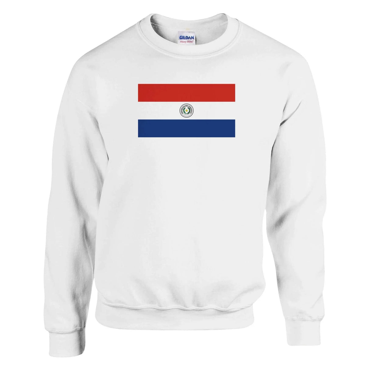 Sweat-shirt drapeau paraguay coton mélangé confort brodé