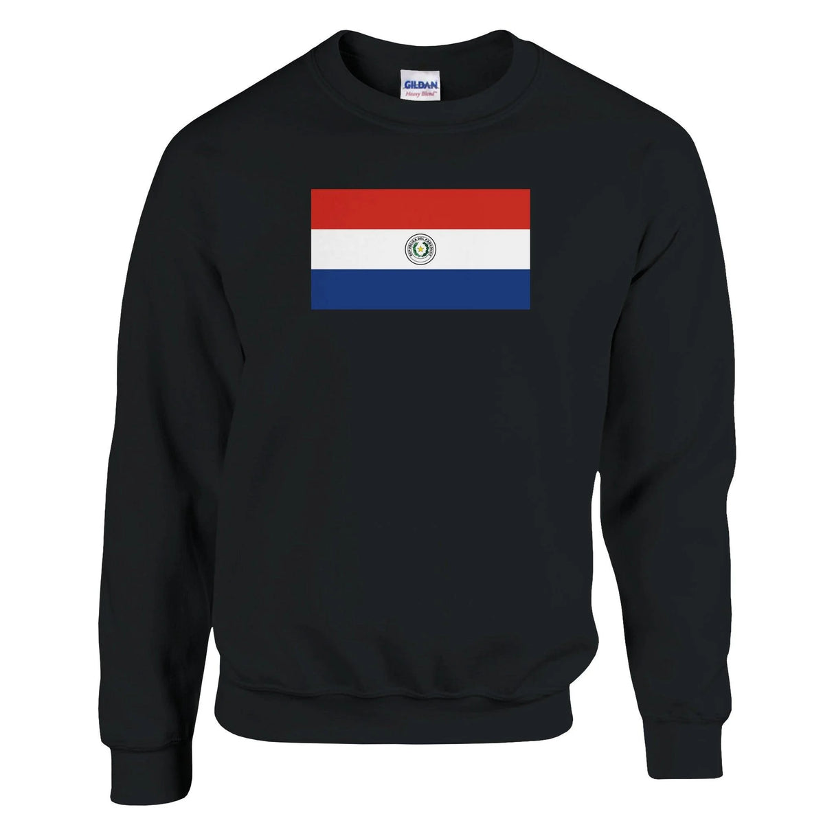 Sweat-shirt drapeau paraguay coton mélangé confort brodé