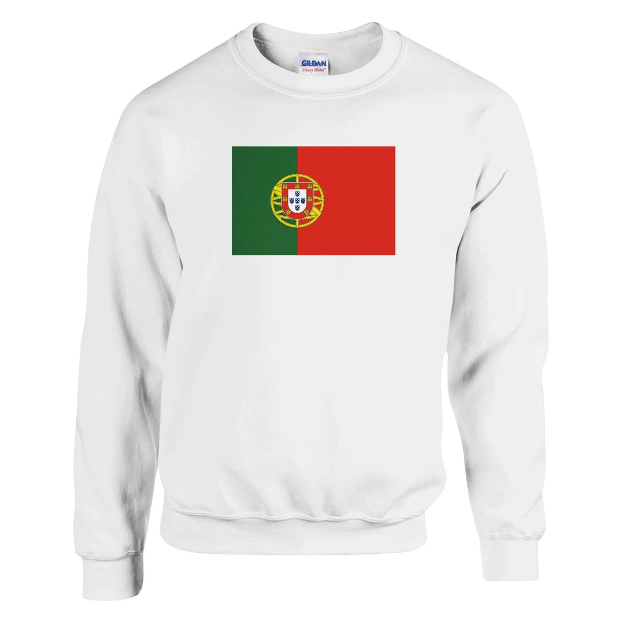 Sweat-shirt drapeau portugal coton mélangé confortable