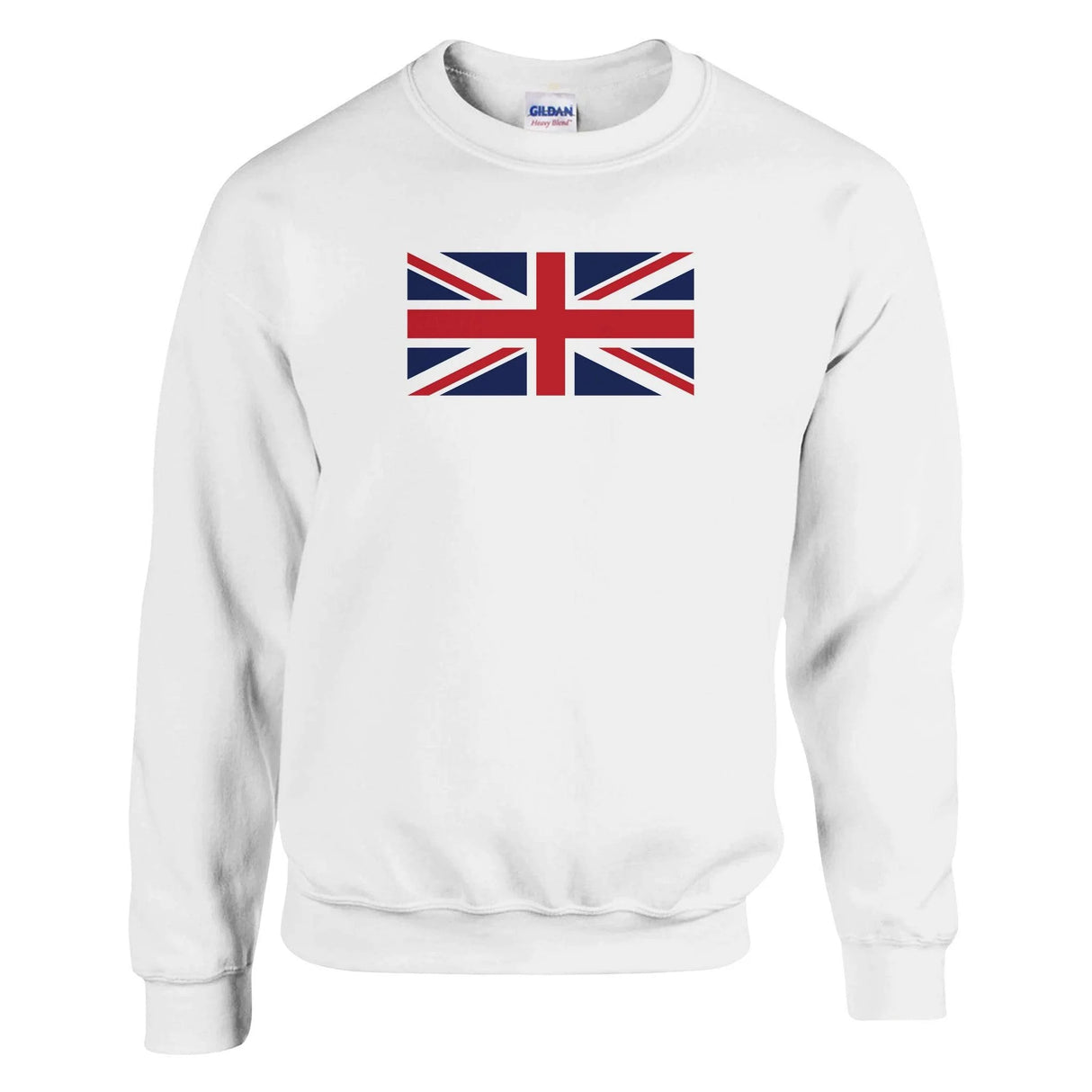 Sweat-shirt drapeau royaume-uni coton mélangé doux
