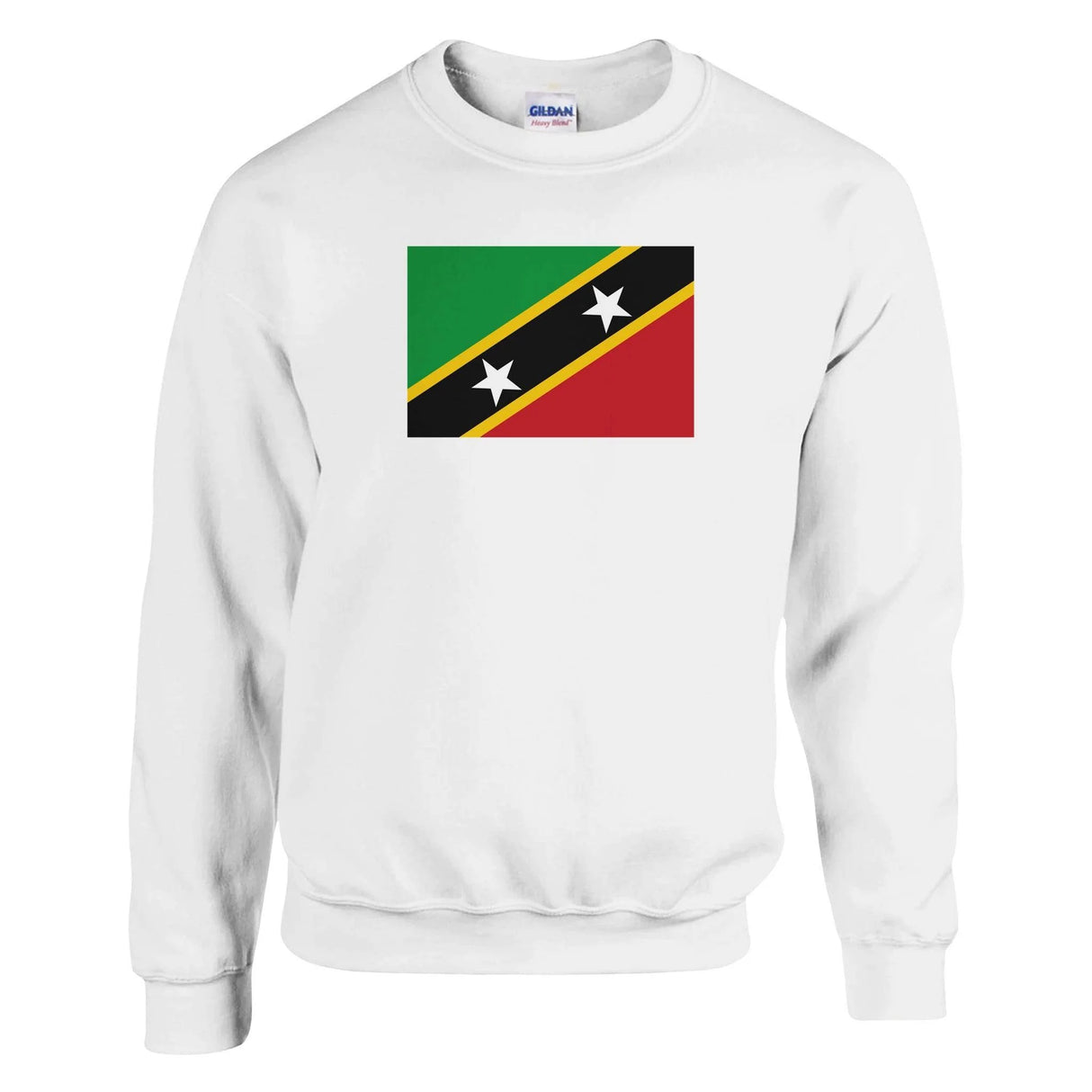 Sweat-shirt drapeau saint-christophe-et-niévès coton mélangé