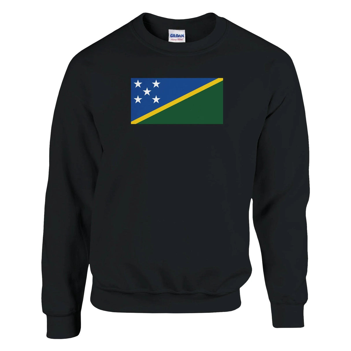 Sweat-shirt drapeau salomon coton mélangé brodé doux