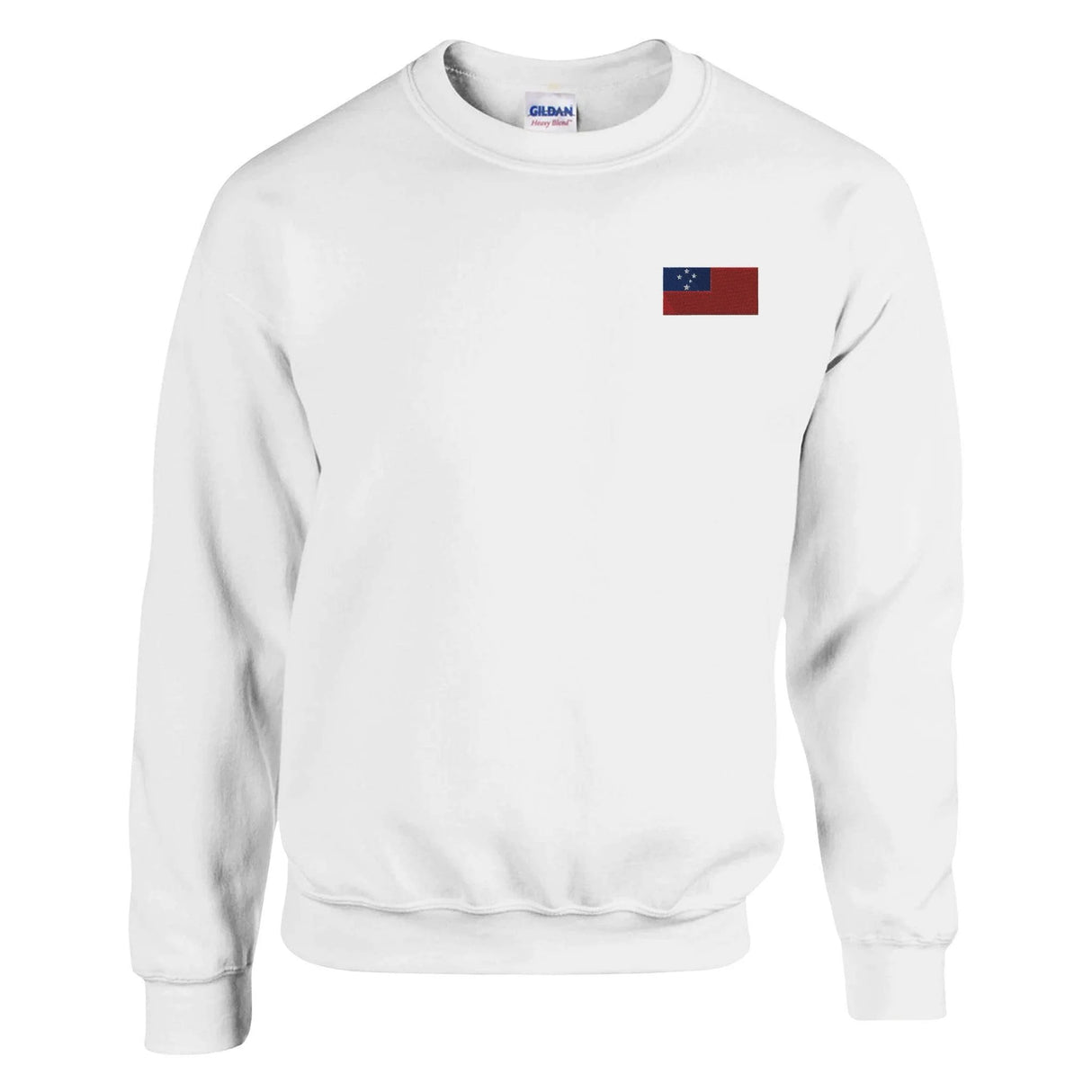 Sweat-shirt drapeau samoa broderie couleur coton mélangé