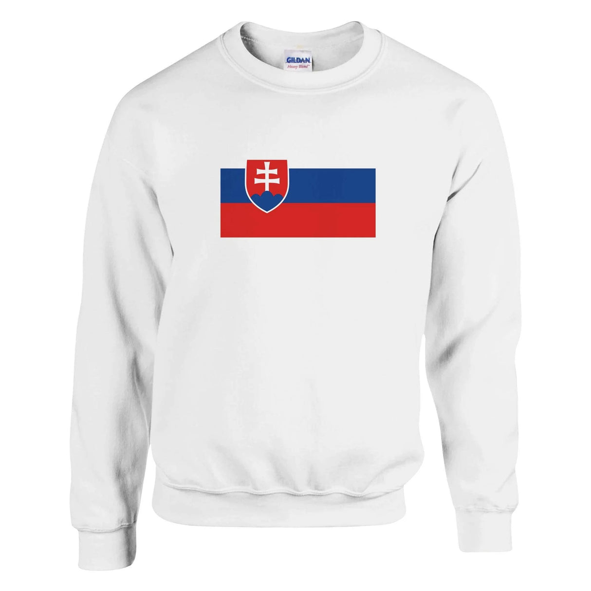 Sweat-shirt drapeau slovaquie coton mélangé brodé doux