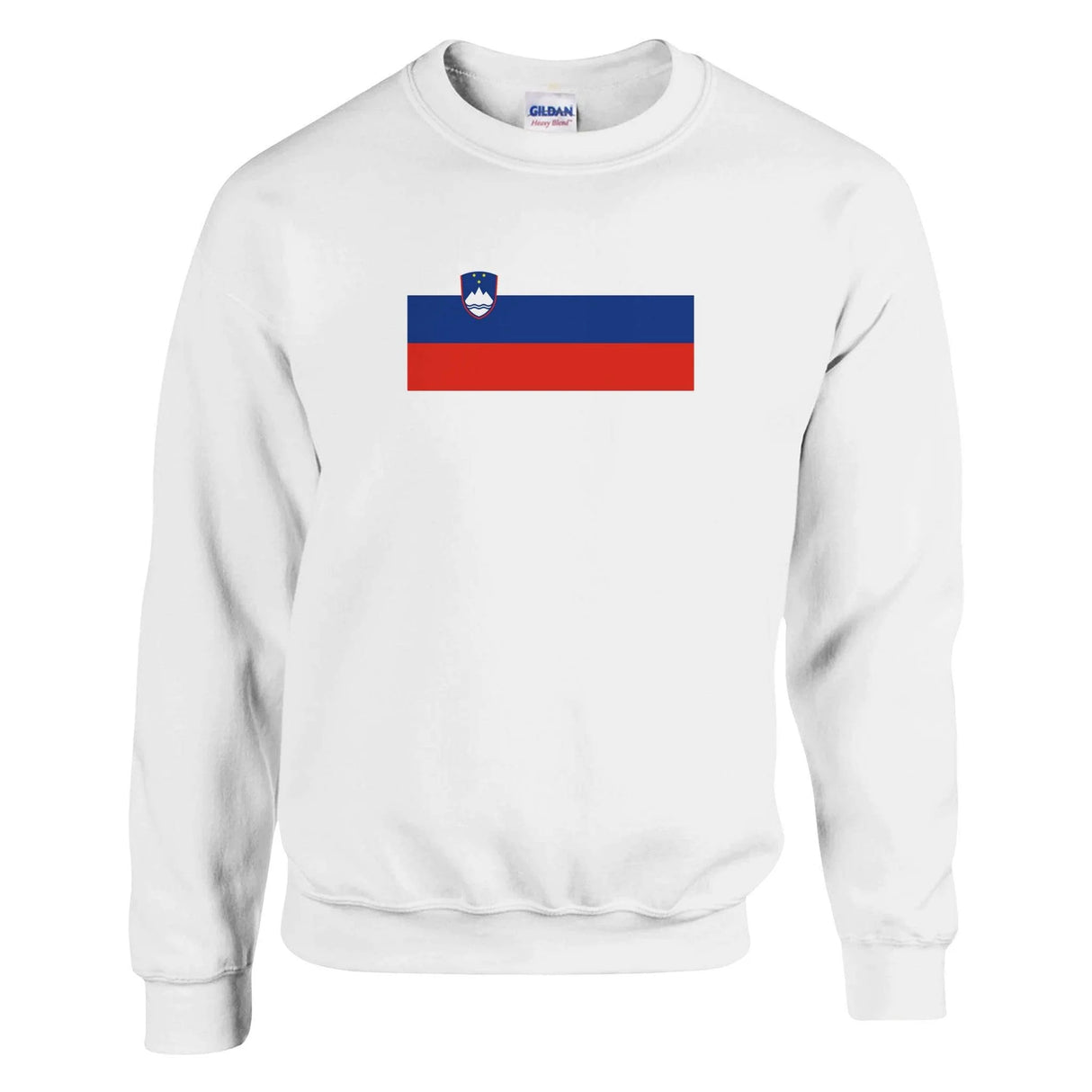 Sweat-shirt drapeau slovénie coton mélangé brodé doux