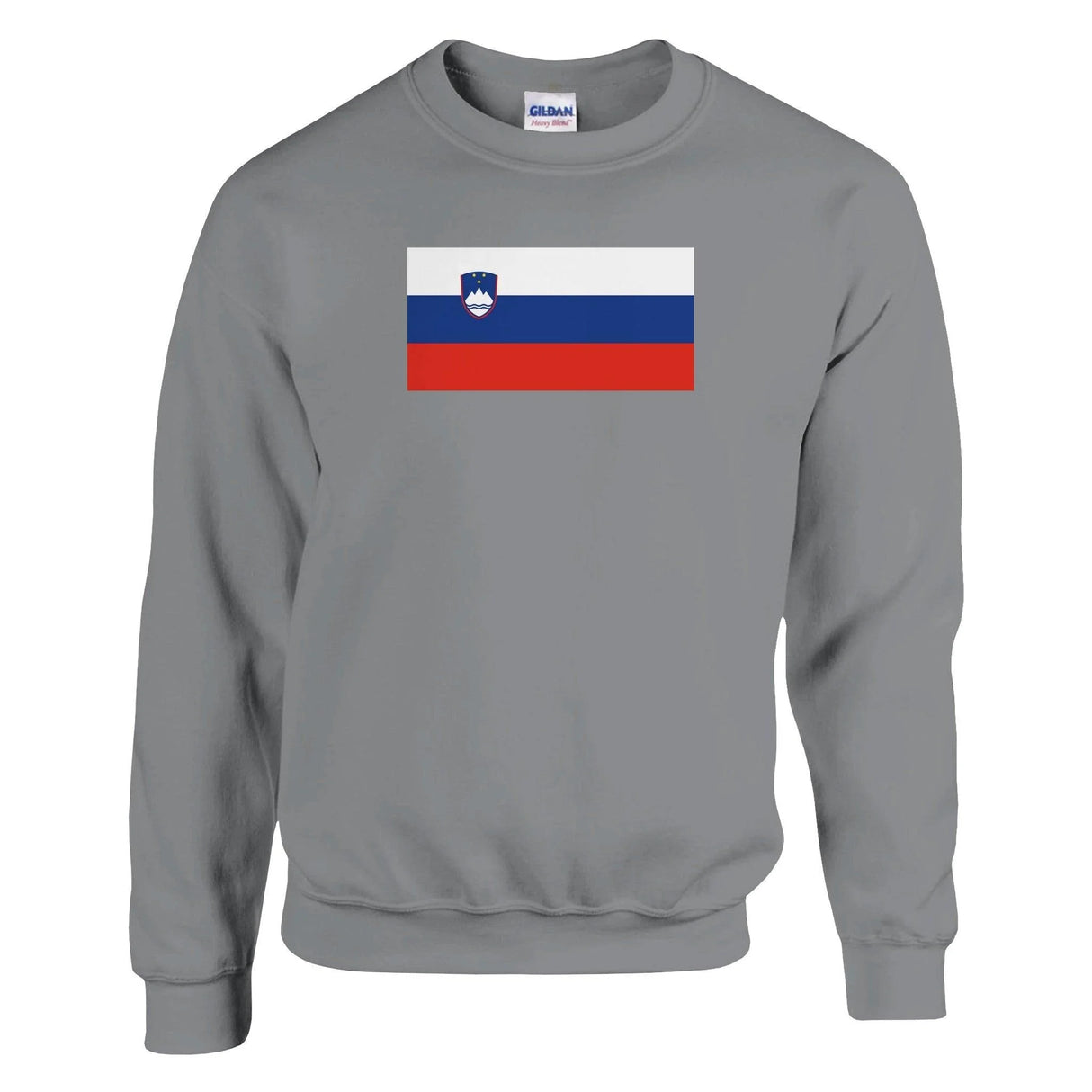 Sweat-shirt drapeau slovénie coton mélangé brodé doux