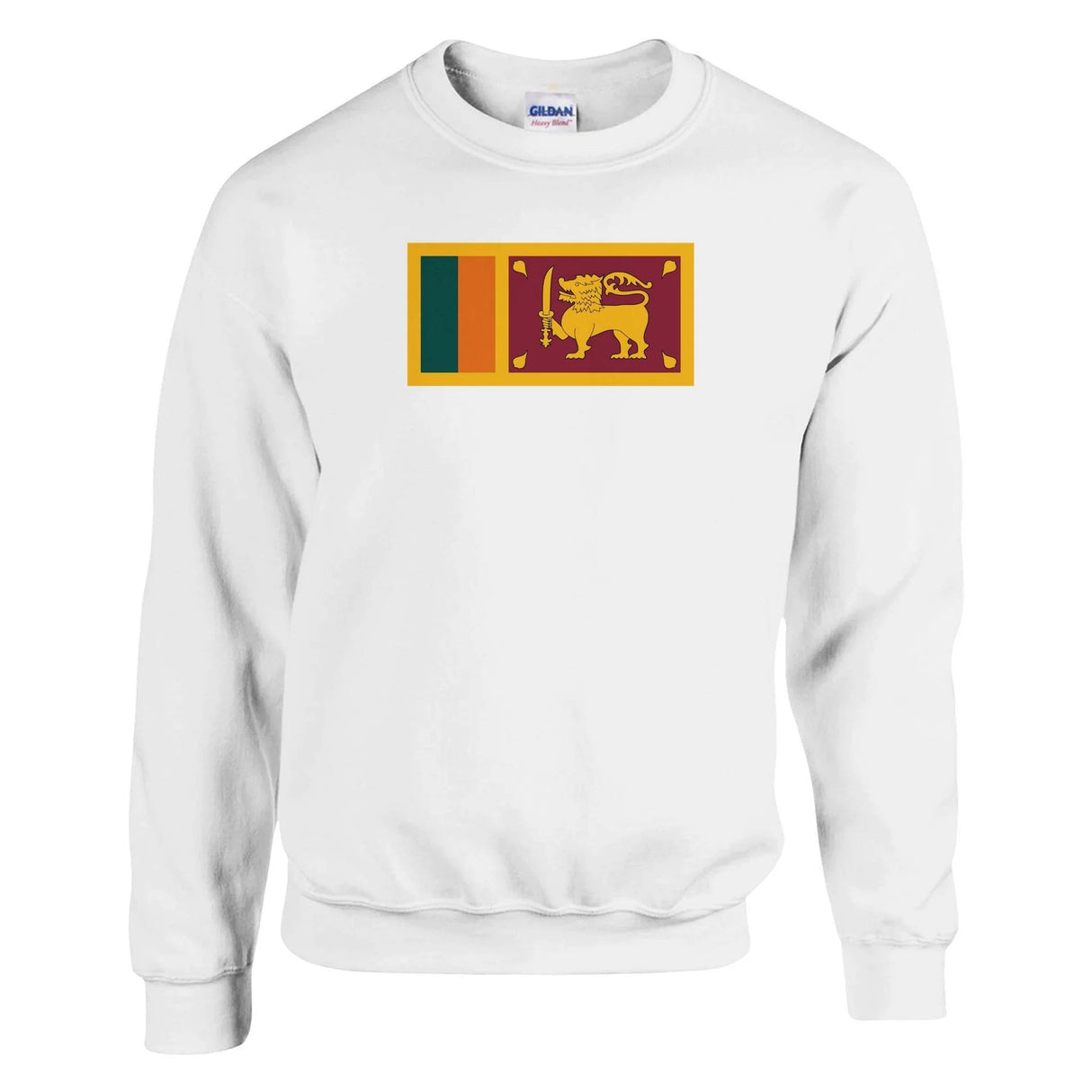 Sweat-shirt drapeau sri lanka coton mélangé brodé