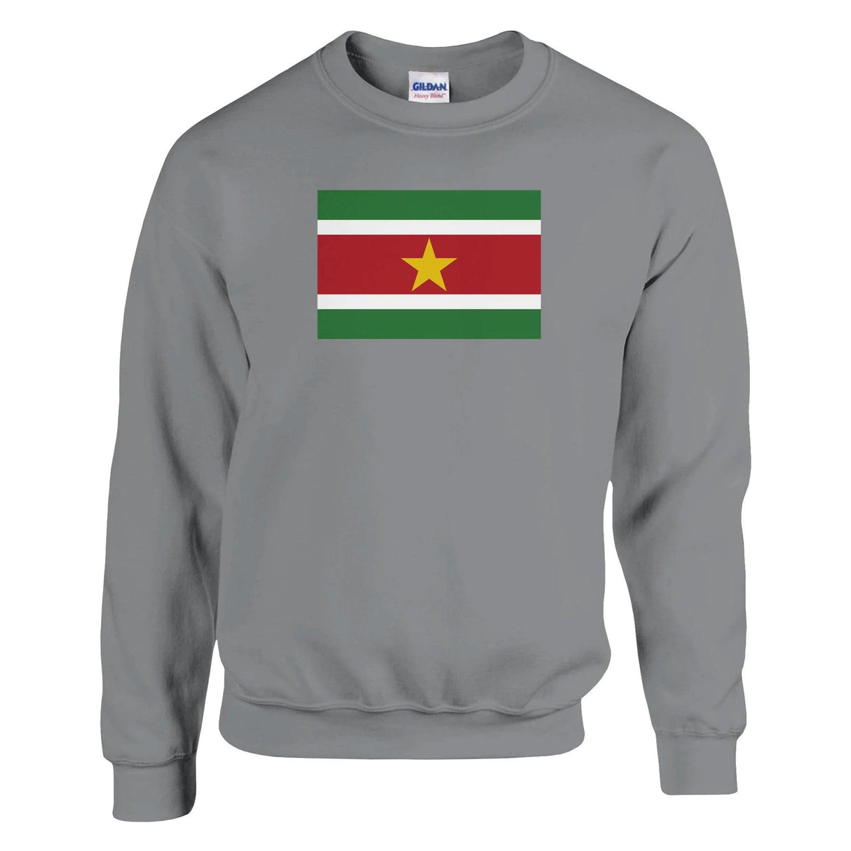 Sweat-shirt drapeau suriname coton mélangé brodé doux