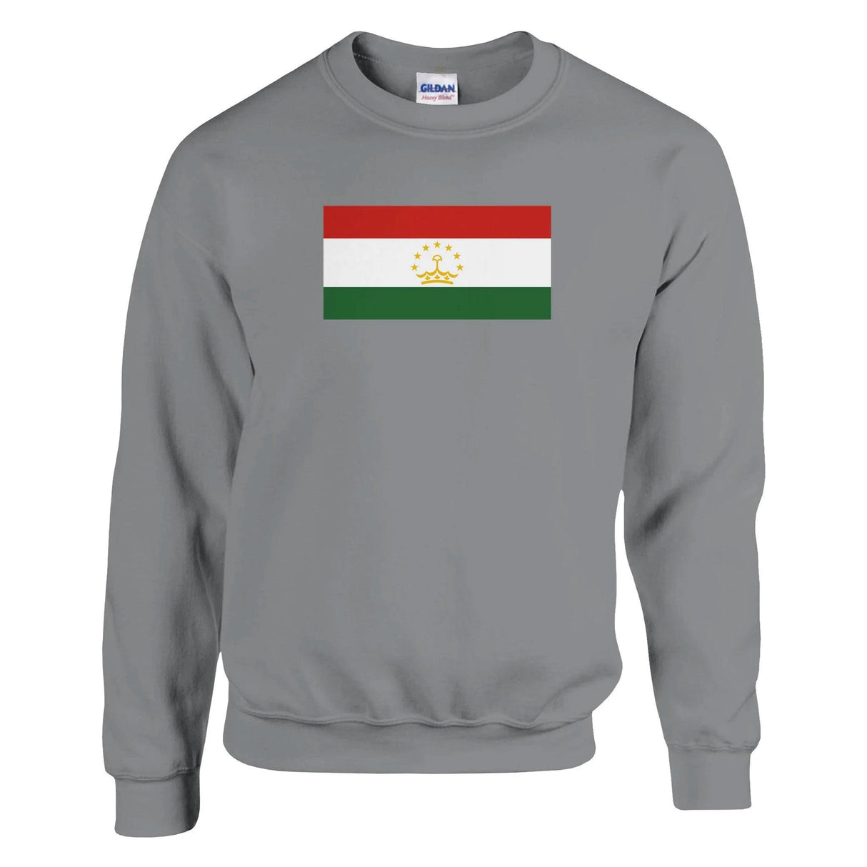 Sweat-shirt drapeau tadjikistan coton mélangé brodé