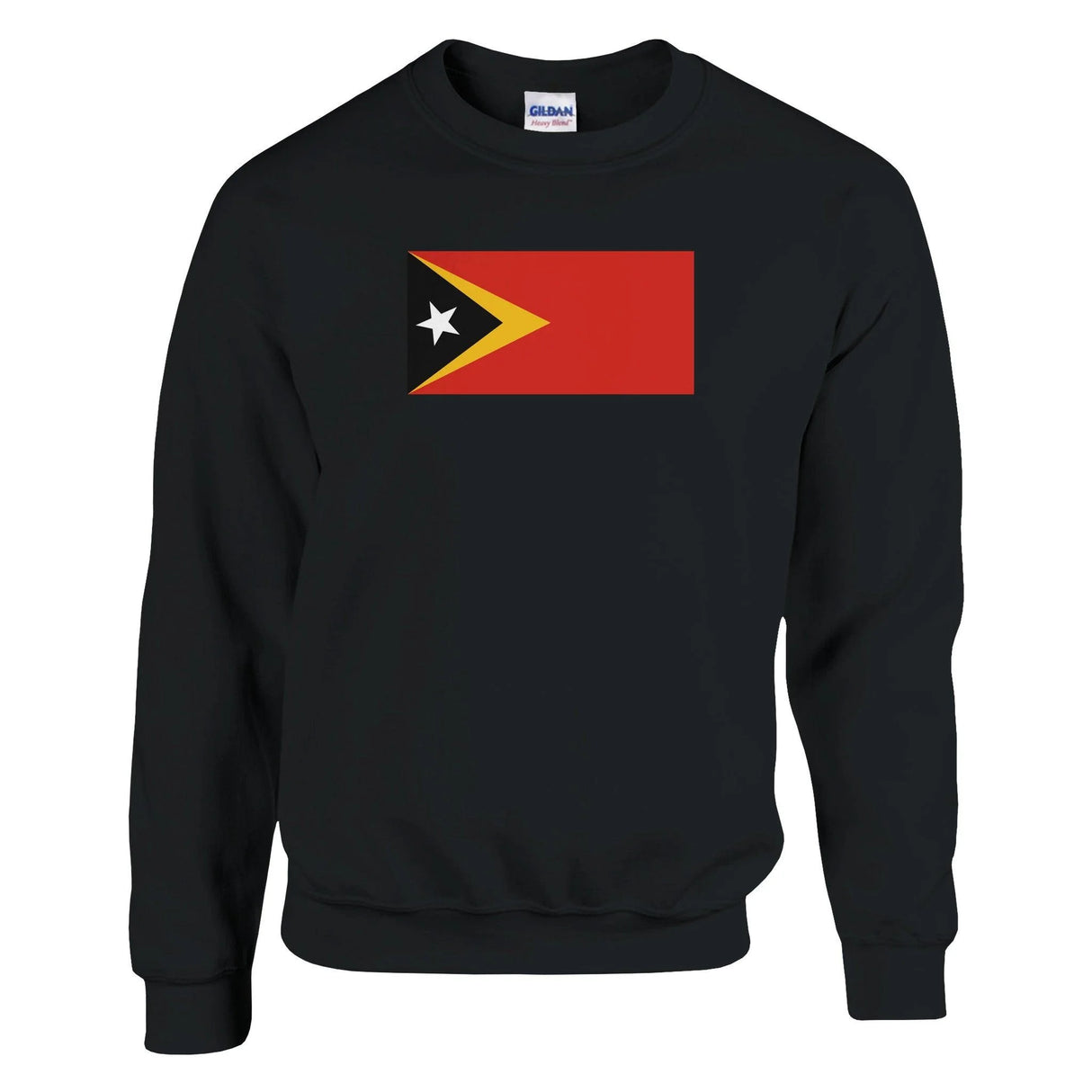Sweat-shirt drapeau timor oriental coton mélangé brodé