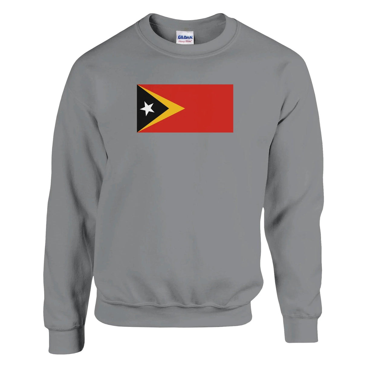 Sweat-shirt drapeau timor oriental coton mélangé brodé