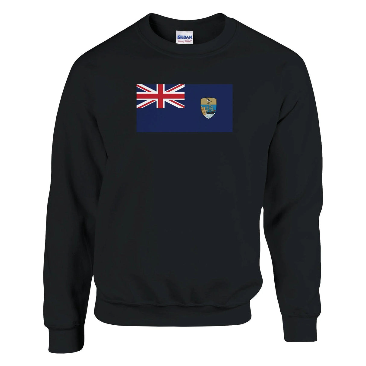 Sweat-shirt drapeau tristan da cunha coton mélangé brodé