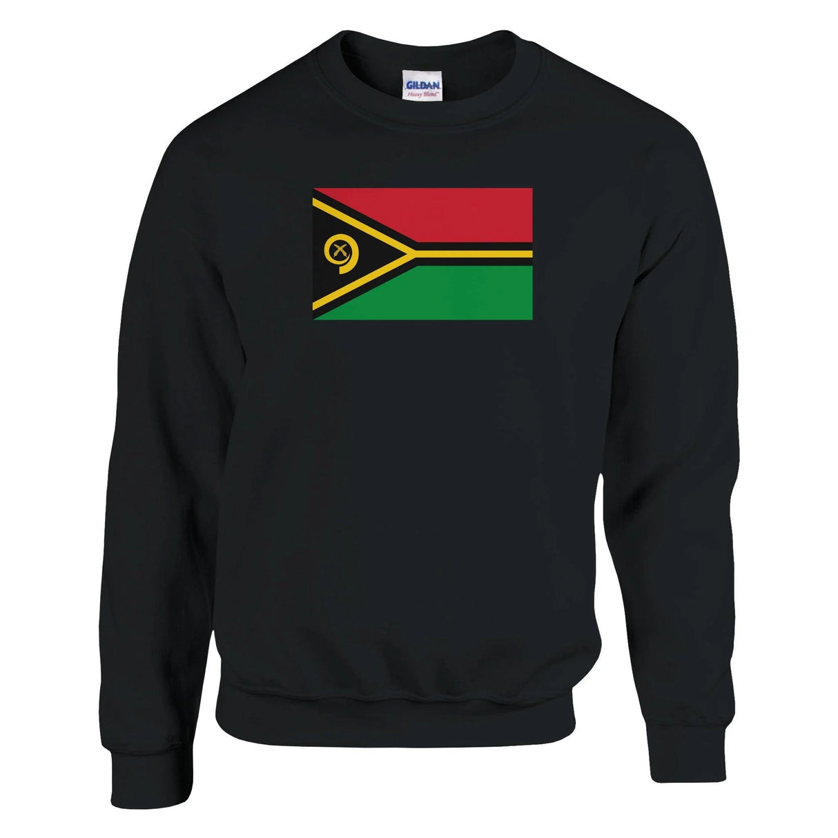 Sweat-shirt drapeau vanuatu coton mélangé broderie douce